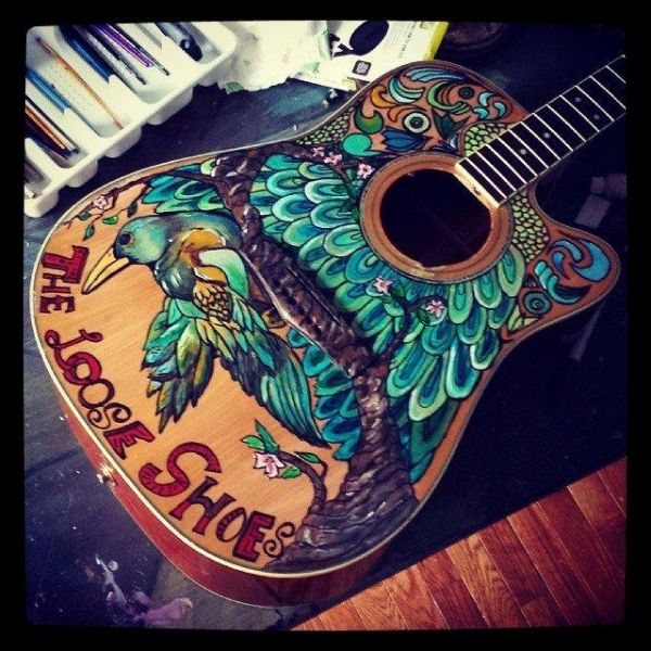 painted guitar